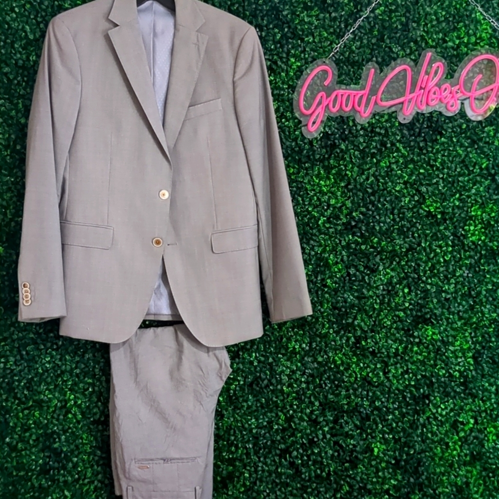 Zara Suit Jacket Blazer 40R PLUS Pants 32- 30/32